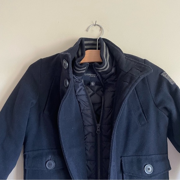 London Fog Boys Wool Blend Jacket Coat Classy Kids Childrens Size 6 6T - Picture 5 of 9